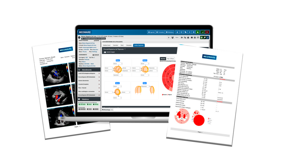 sistema para consultório médico com laudos e exames de ultrassom integrados