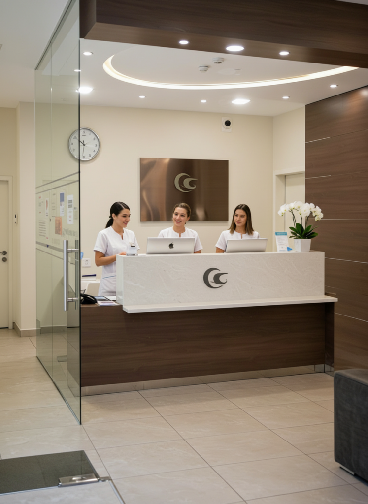 reputação da clínica com atendimento organizado e profissional